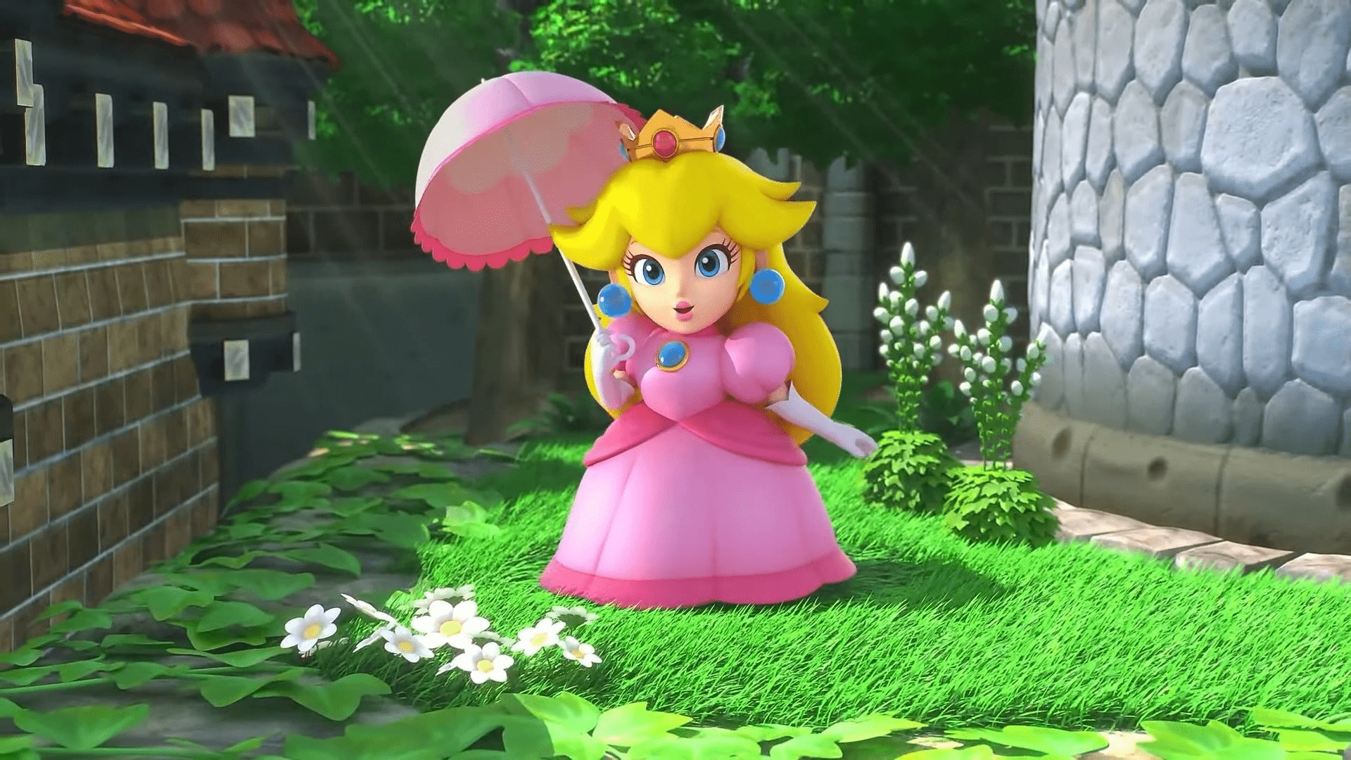 Me fala se este visual da peach em Super Mario RPG não ficou incrível?